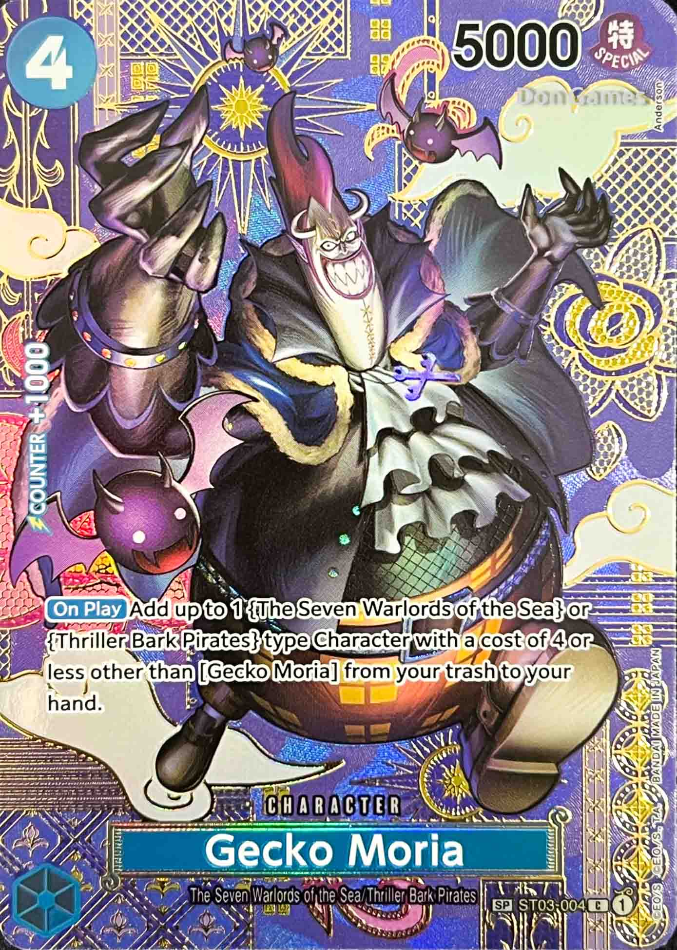 ST03-004 Gecko Moria Character Card Special Alternate Art