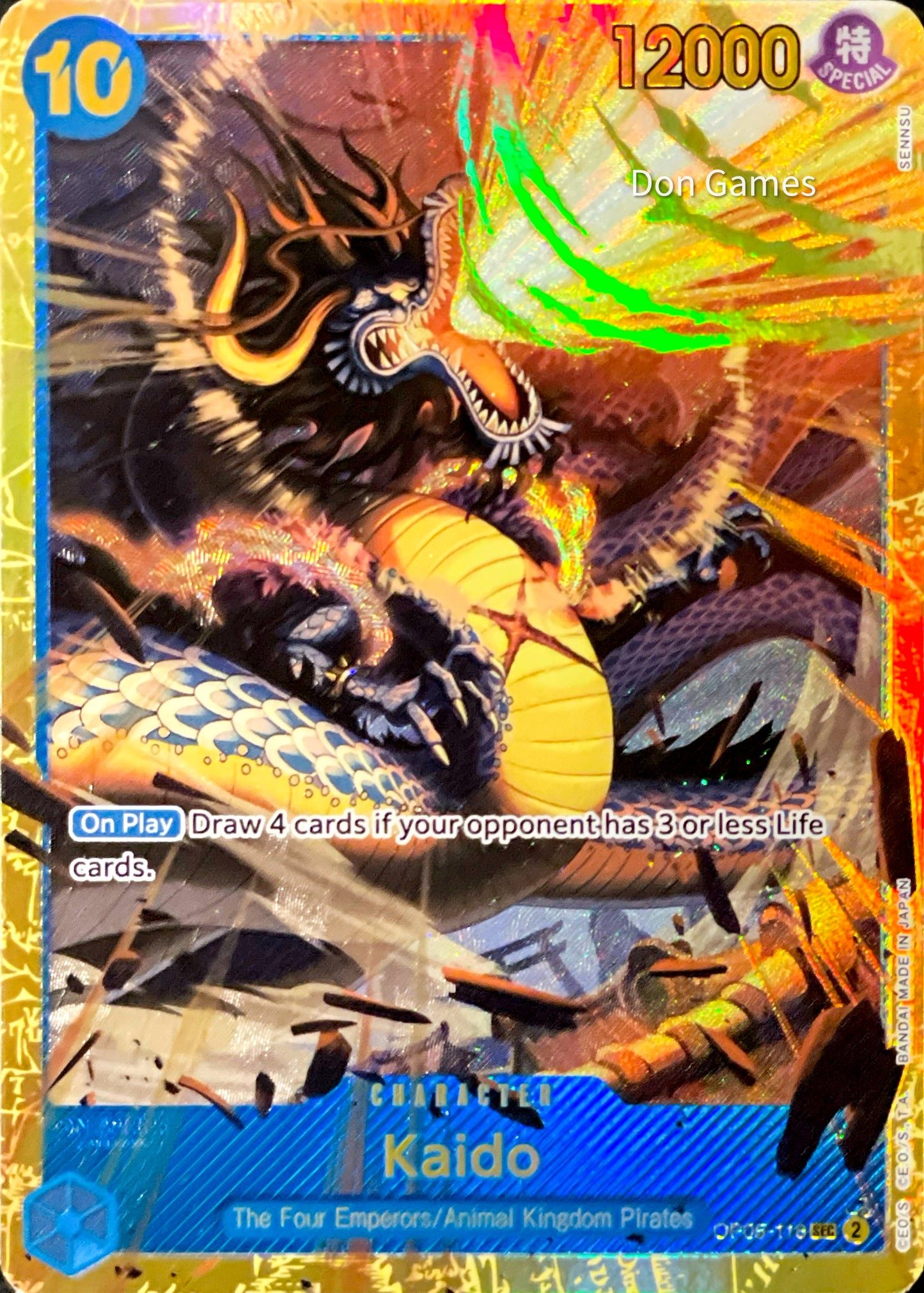 OP05-118 Kaido Character Card (PRB-01 Reprint)