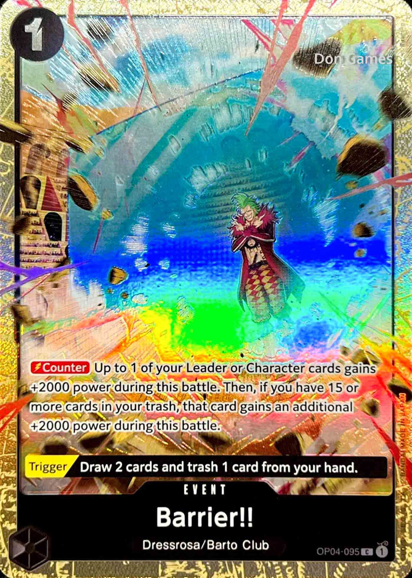 OP04-095 Barrier!! Event Card Alternate Art Best Selection Vol. 2