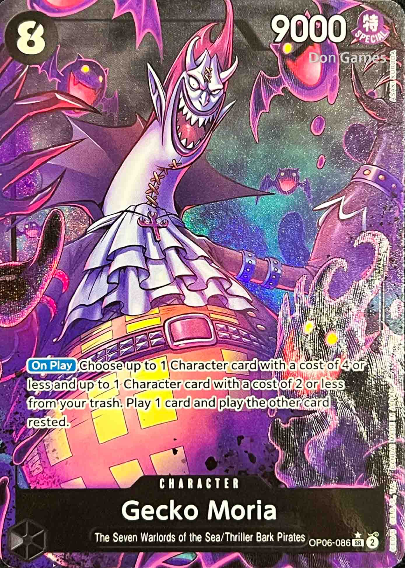 OP06-086 Gecko Moria Character Card Alternate Art (PRB-01)