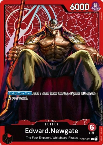 OP02-001 Edward Newgate Leader Card Alternate Art Special Goods Set