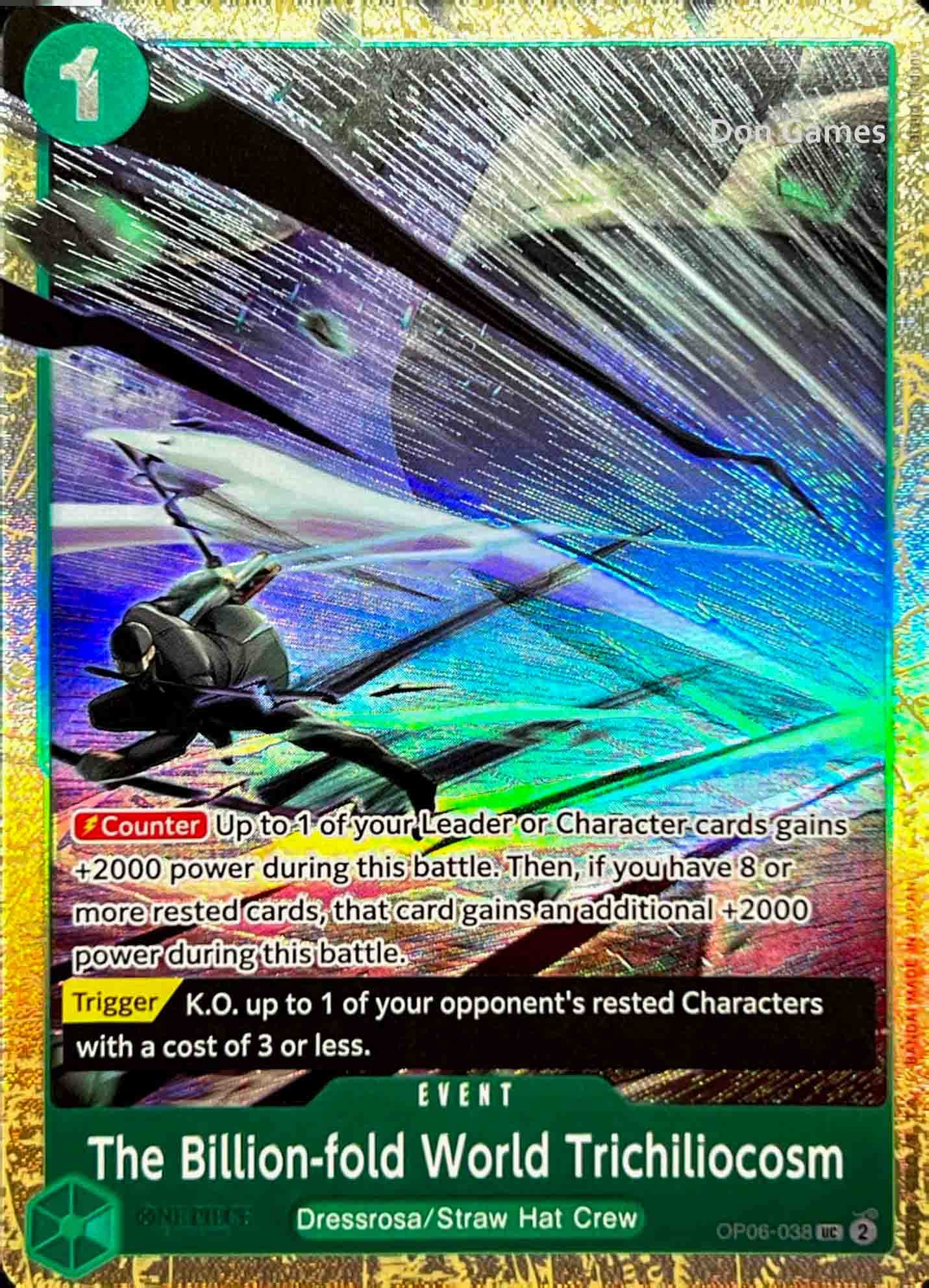 OP06-038 The Billion-fold World Trichiliocosm Event Card Alternate Art Best Selection Vol. 2