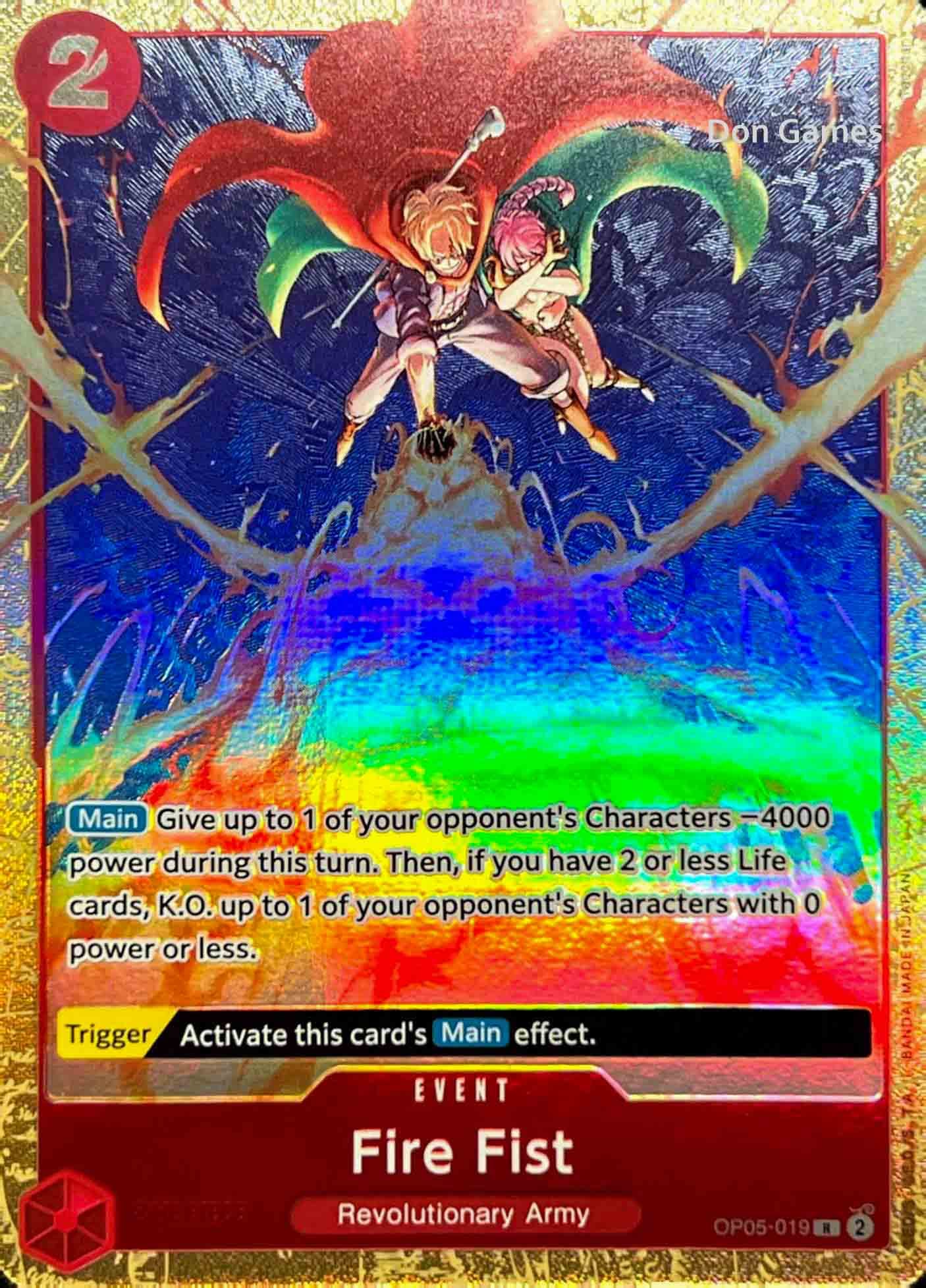 OP05-019 Fire Fist Event Card Alternate Art Best Selection Vol. 2