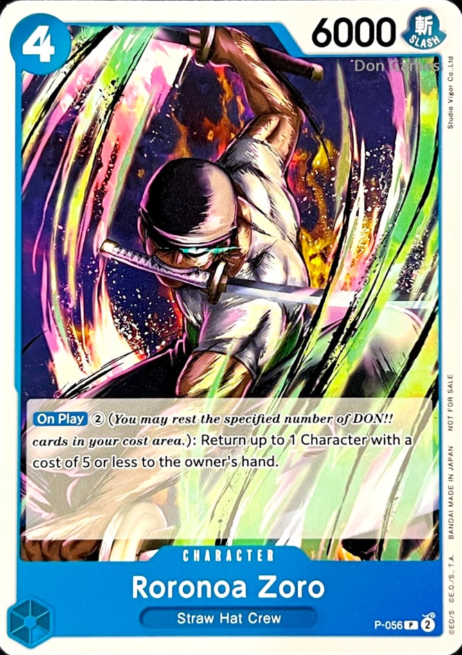 P-056 Roronoa Zoro Character Card Sealed Battle Kit Vol. 1 Promo