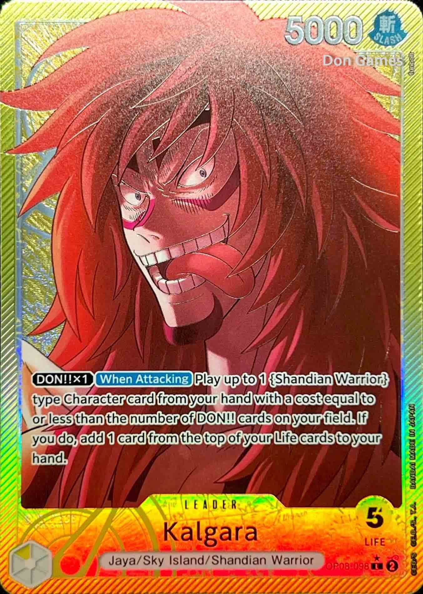 OP08-098 Kalgara Leader Card Alternate Art