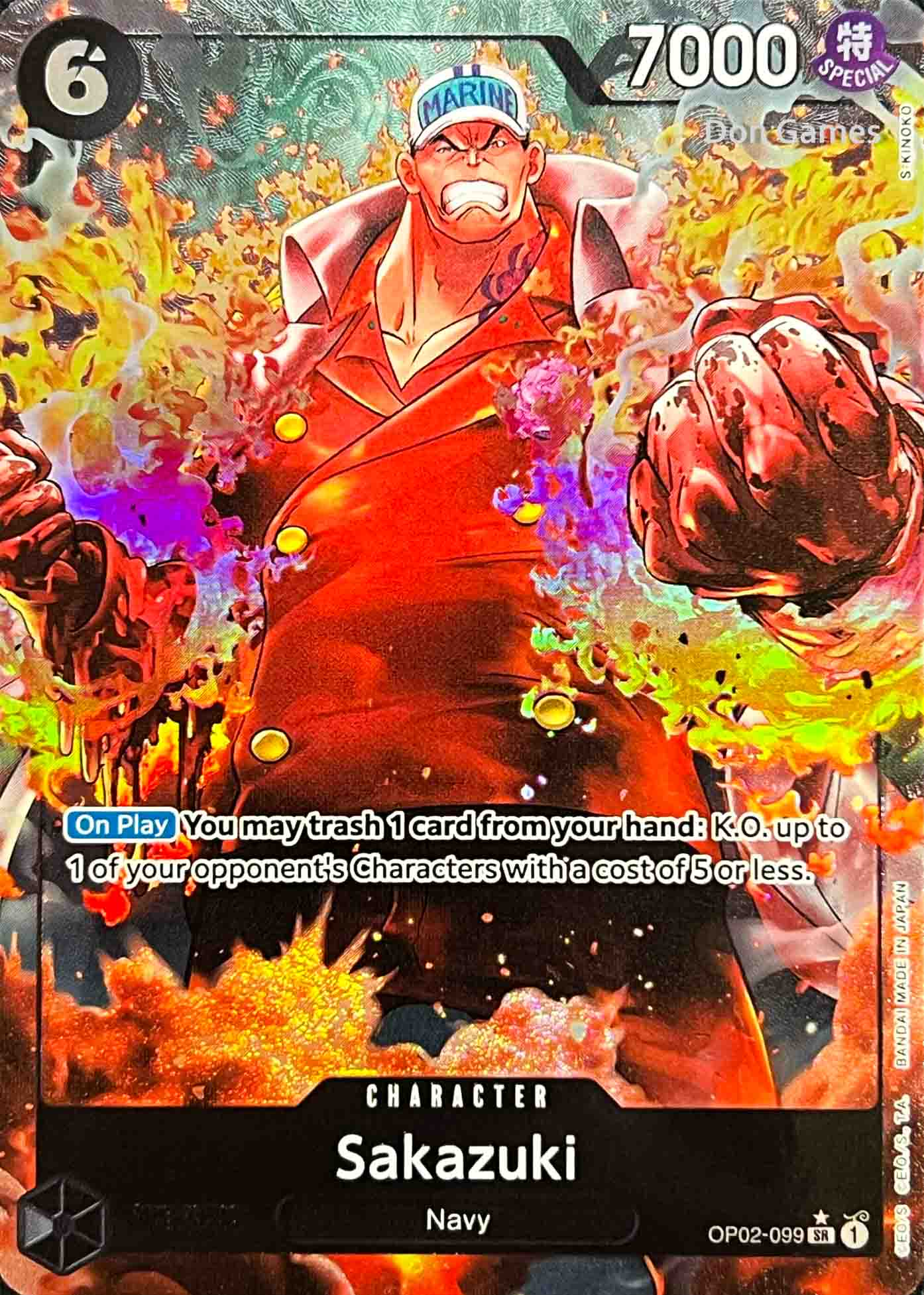 OP02-099 Sakazuki Character Card Alternate Art (PRB-01)