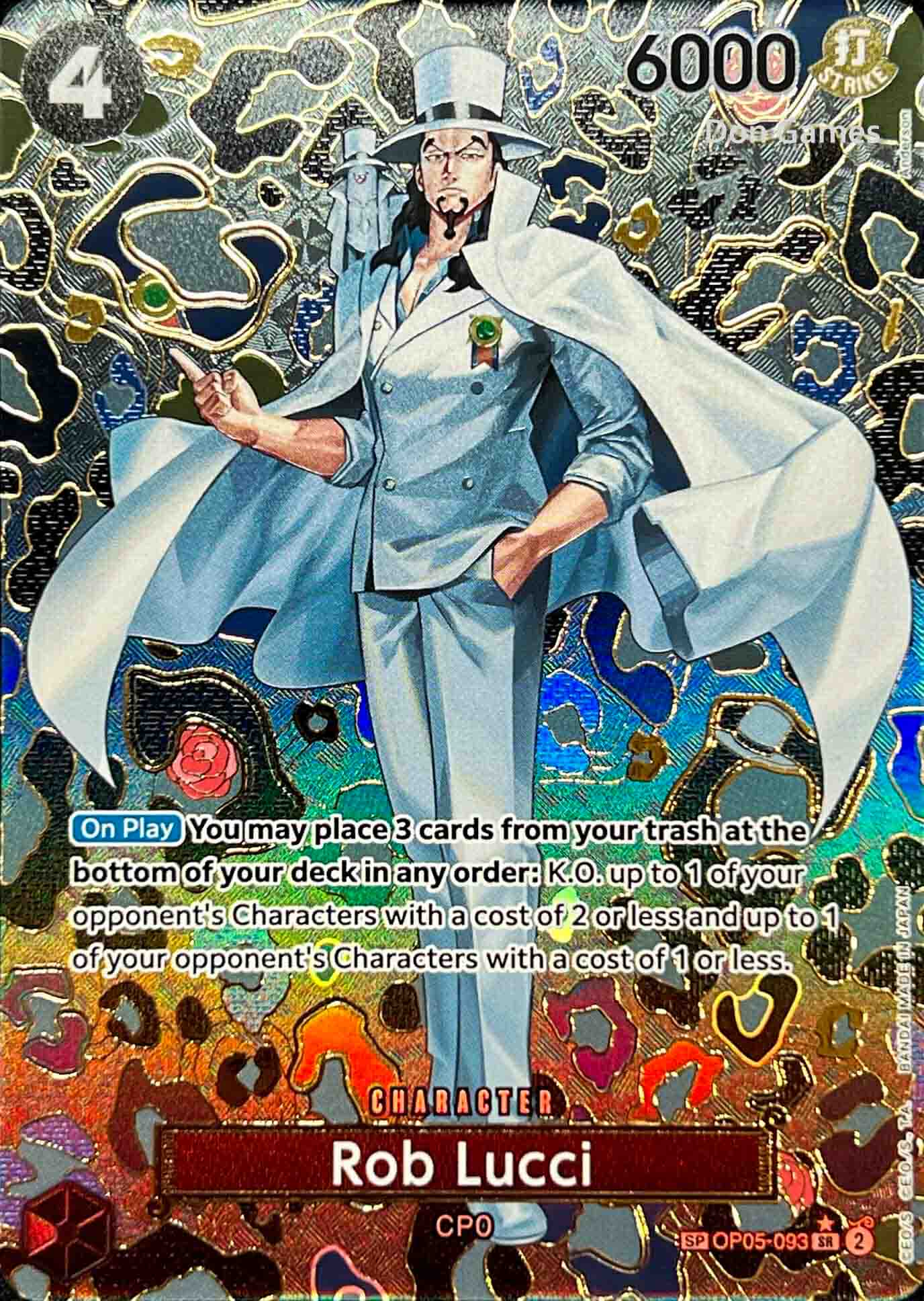 OP05-093 Rob Lucci Character Card Special Alternate Art