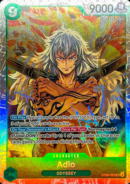 OP09-023 Adio Character Card