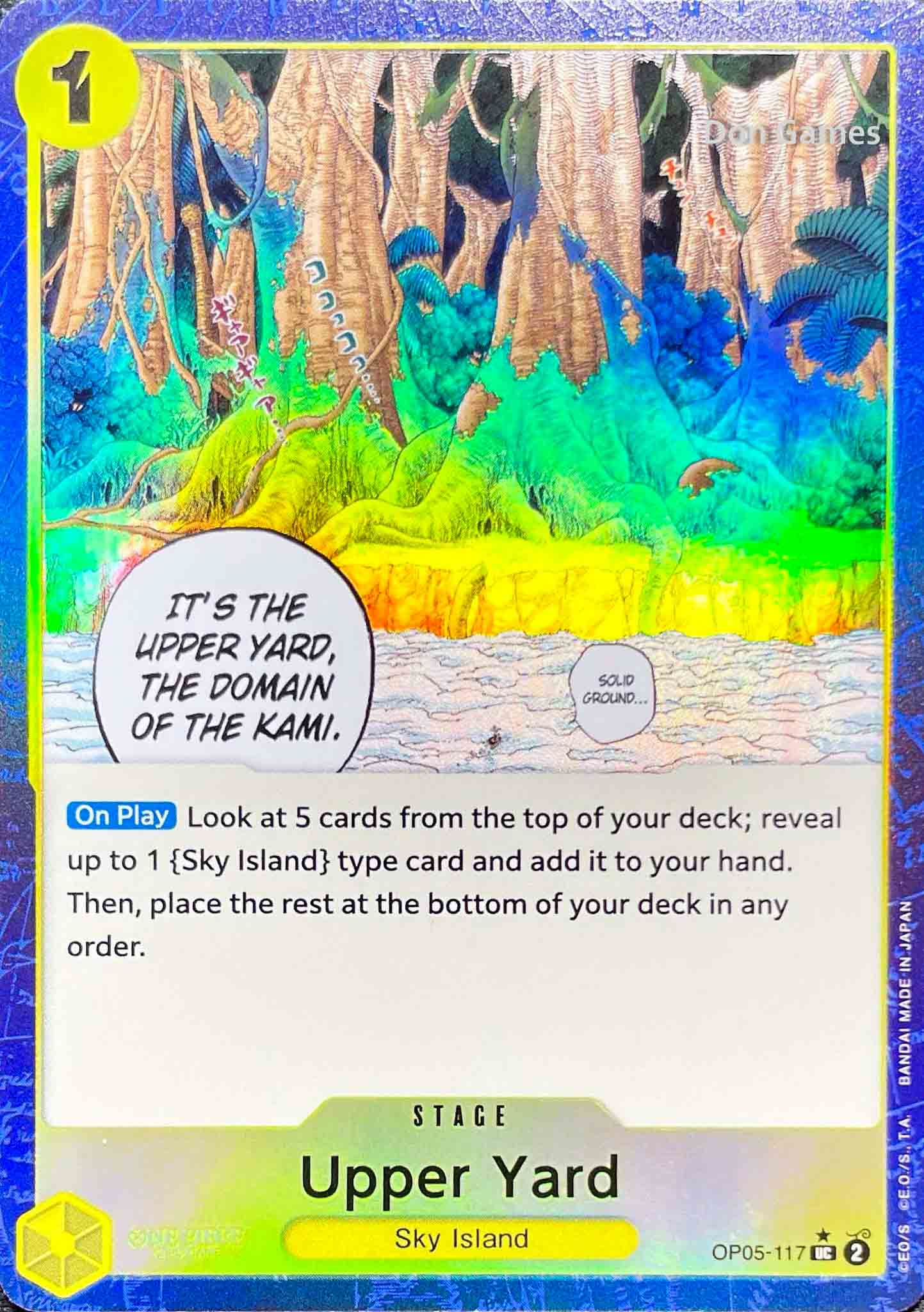 OP05-117 Upper Yard Stage Card Textured Foil