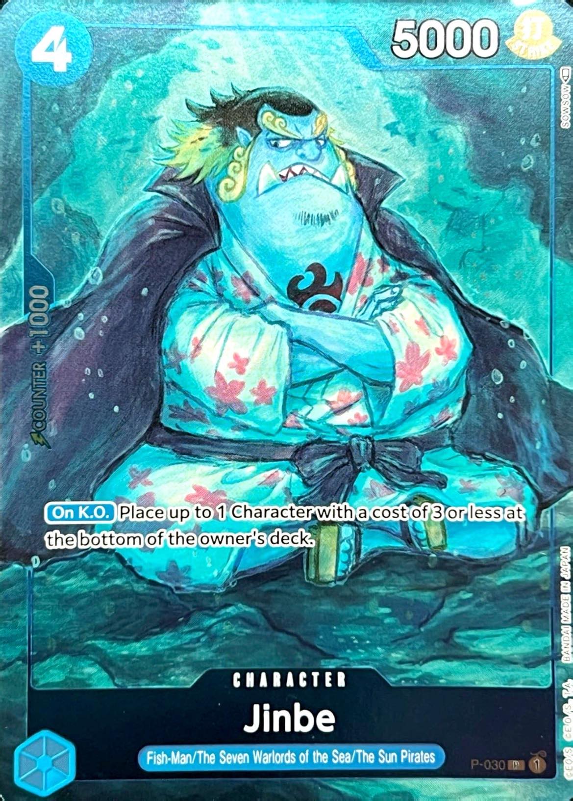 P-030 Jinbe Character Card Promo