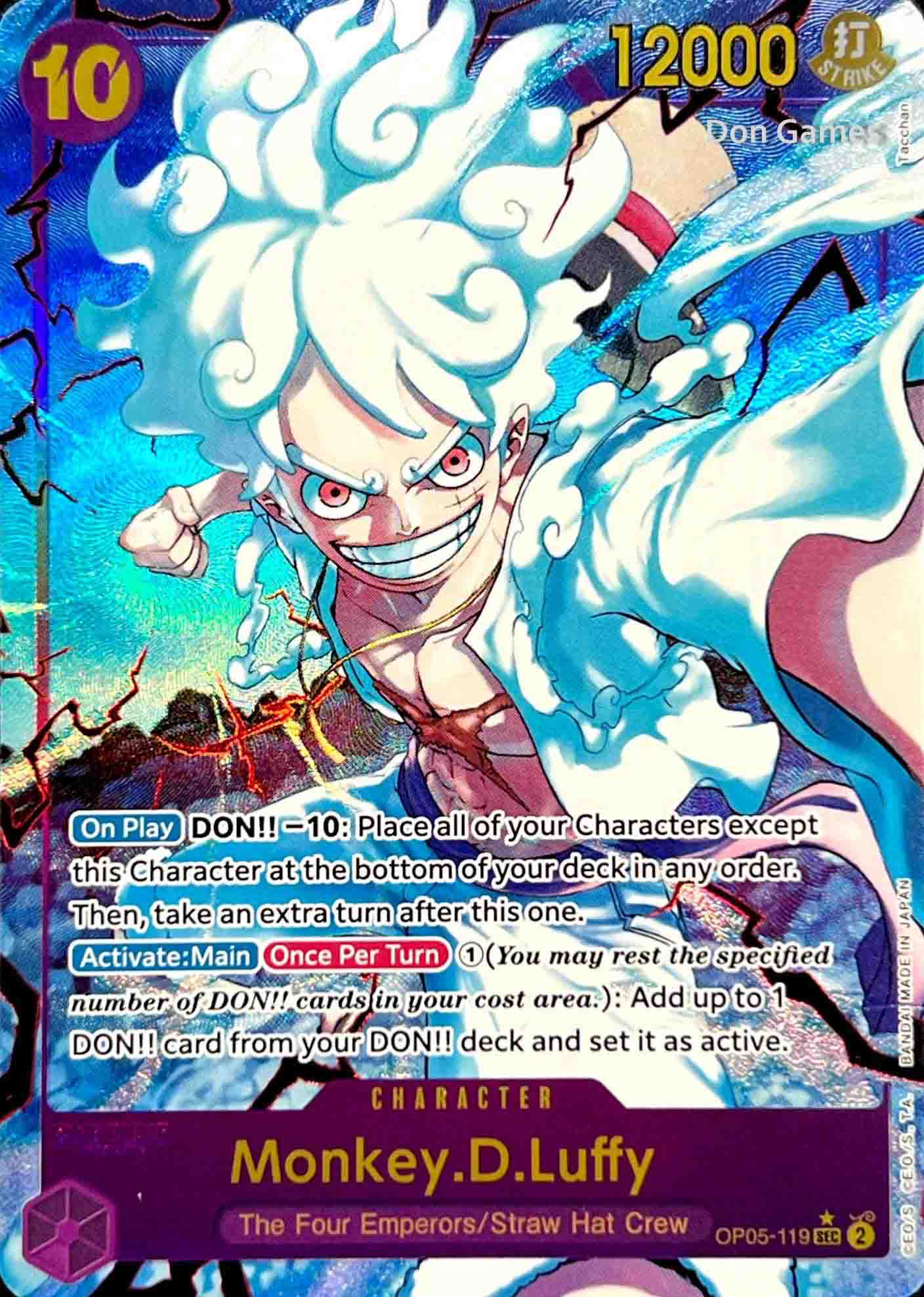 OP05-119 Monkey.D.Luffy Character Card Alternate Art (PRB-01)