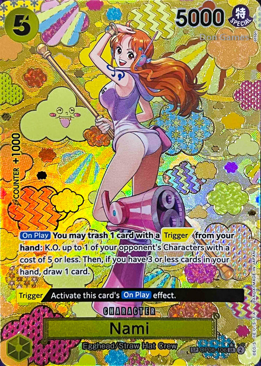 OP08-106 Nami Character Card Special Alternate Art