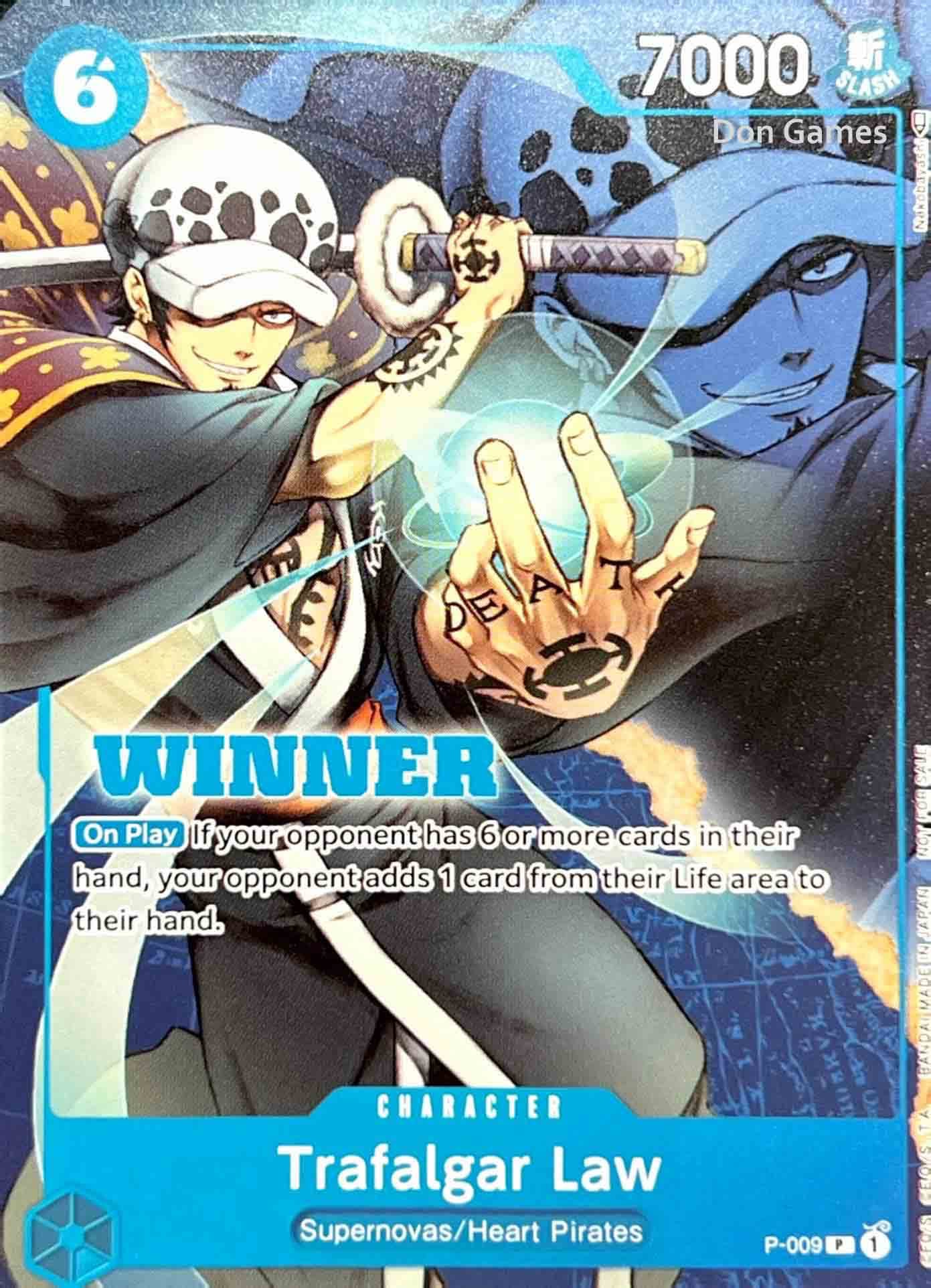 P-009 Trafalgar Law Character Card Winner Promo