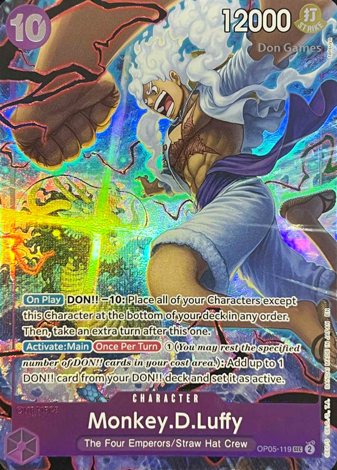 OP05-119 Monkey. D. Luffy Character Card Alternate Art English 2nd Anniversary