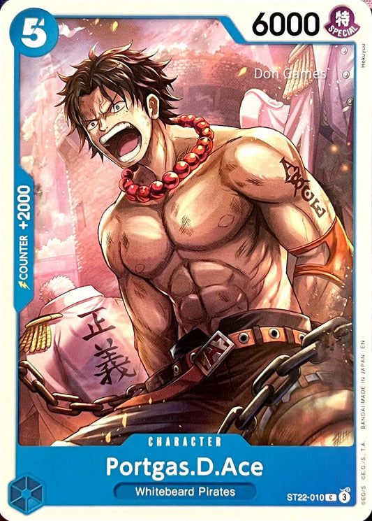 ST22-010 Portgas. D. Ace Character Card