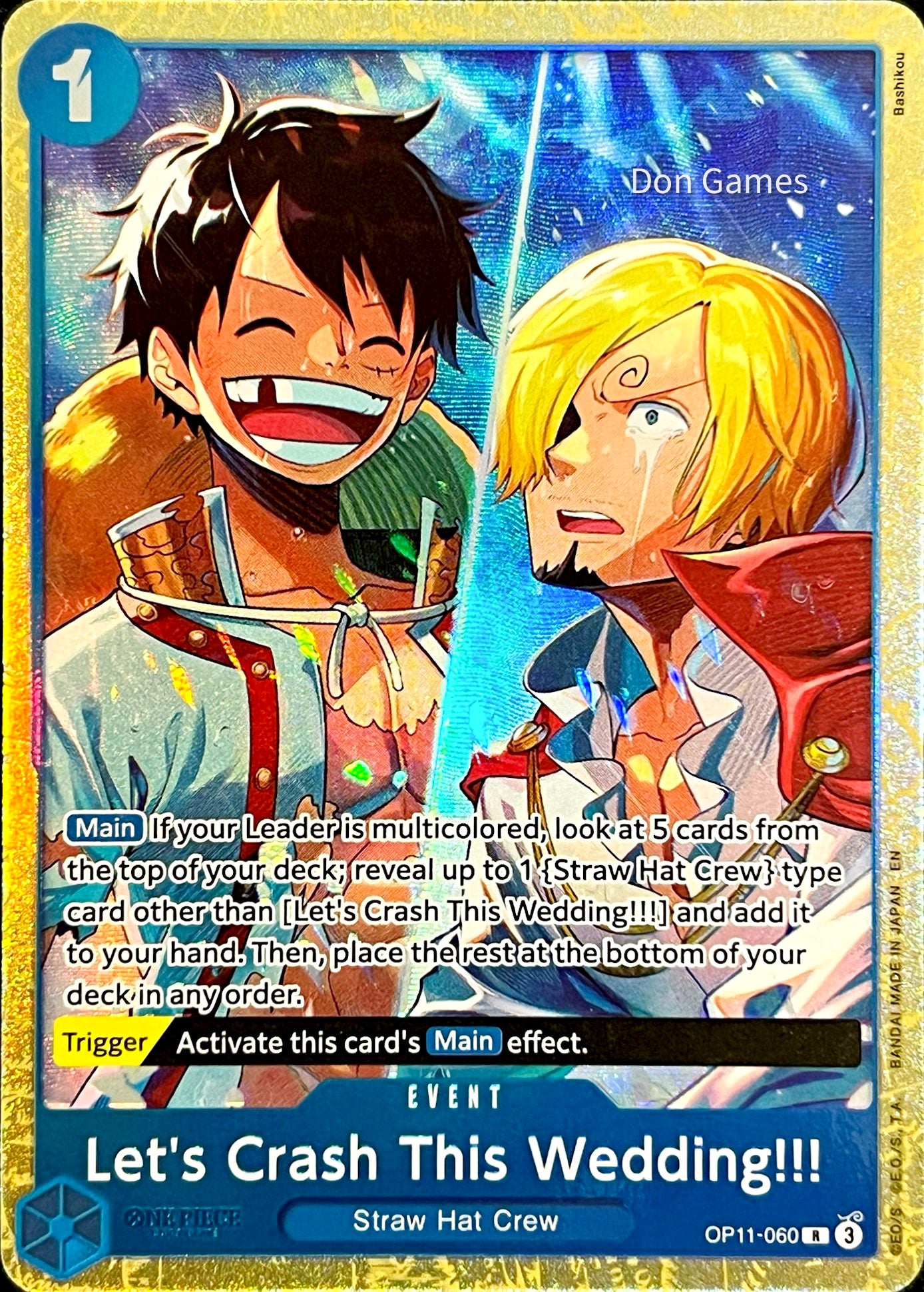 OP11-060 Let's Crash This Wedding!!! Event Card Alternate Art Best Selection Vol. 5