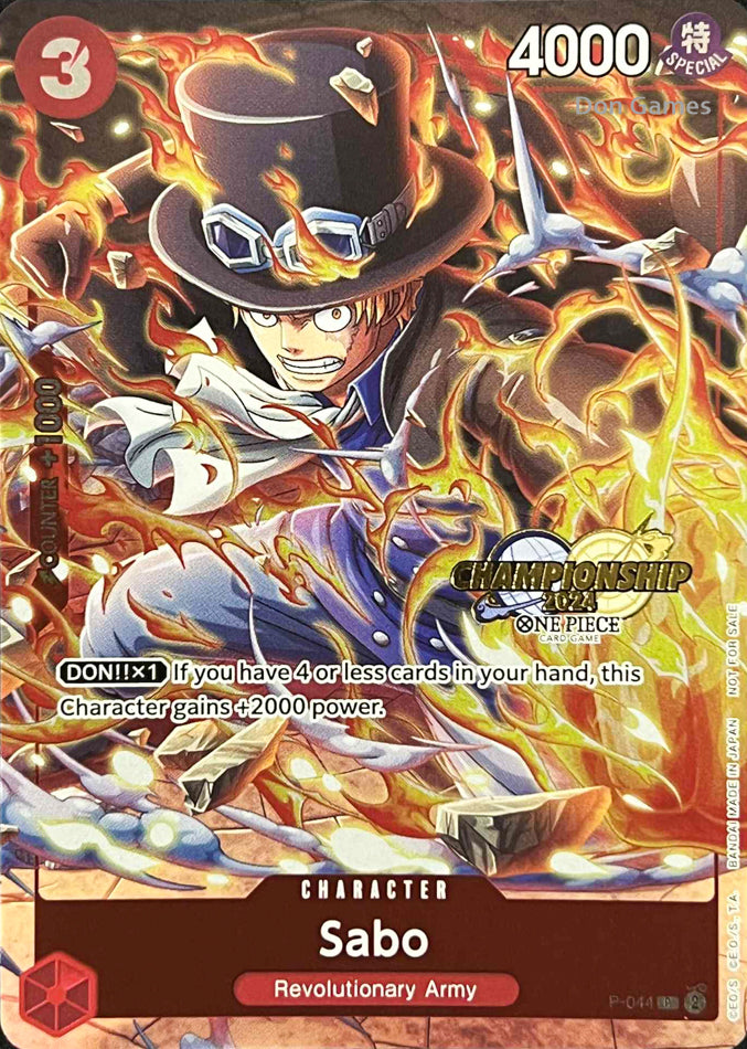 P-044 Sabo Character Card Promo CS 2024
