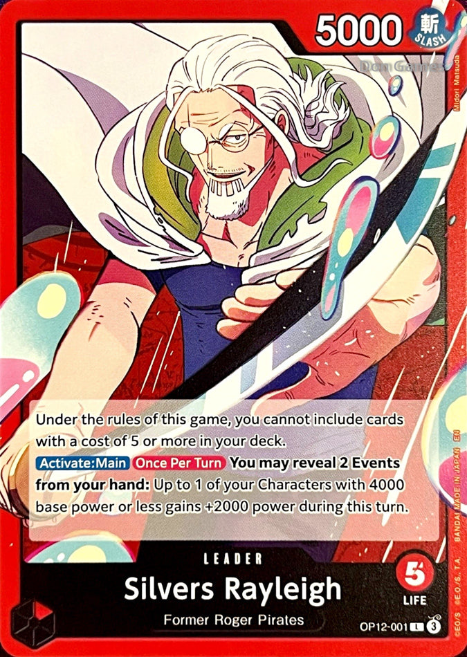 OP12-001 Silvers Rayleigh Leader Card