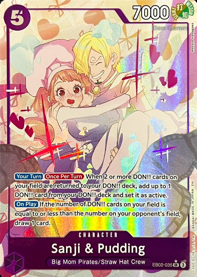 EB02-035 Sanji & Pudding Character Card Alternate Art