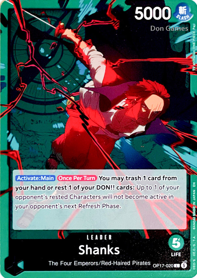 OP17-020 Shanks Leader Card