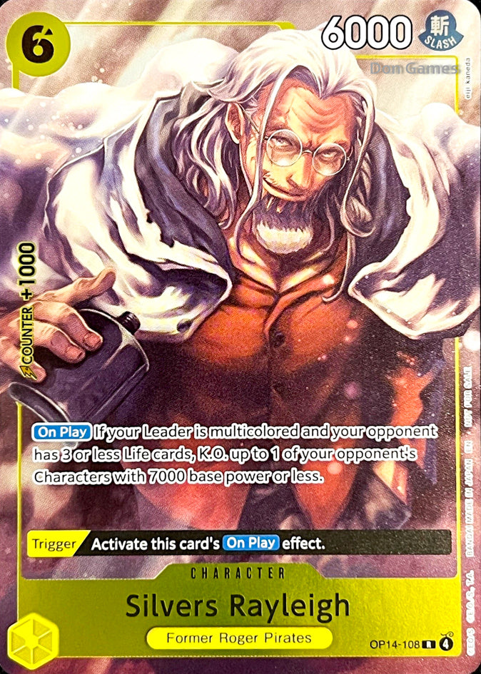 OP14-108 Silvers Rayleigh Character Card Alternate Art Dash Pack