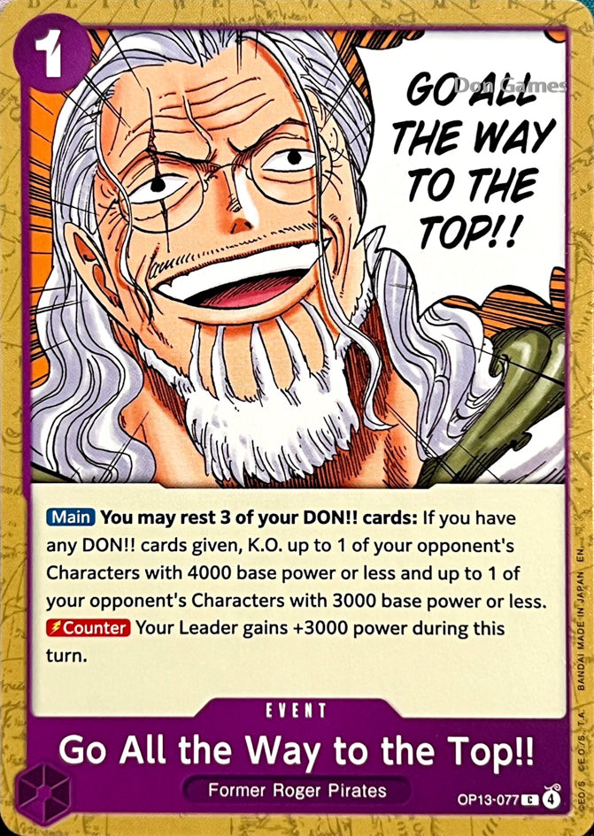 OP13-077 Go All the Way to the Top!! Event Card