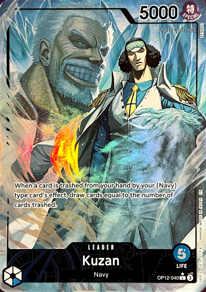 OP12-040 Kuzan Leader Card Alternate Art