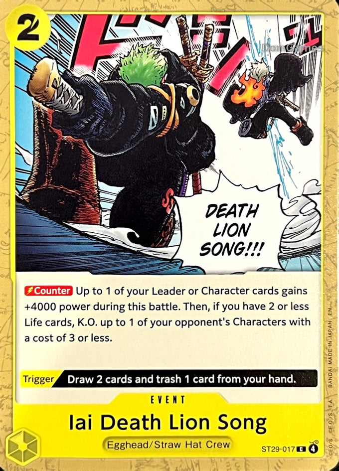 ST29-017 Iai Death Lion Song Event Card