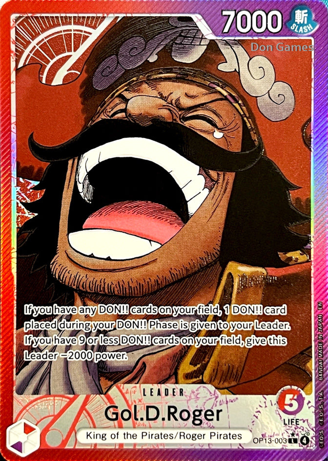 OP13-003 Gol. D. Roger Leader Card Alternate Art
