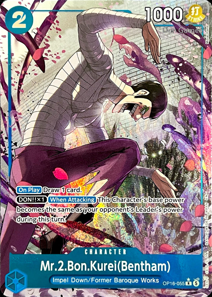 OP16-055 Mr. 2. Bon. Kurei (Bentham) Character Card Alternate Art