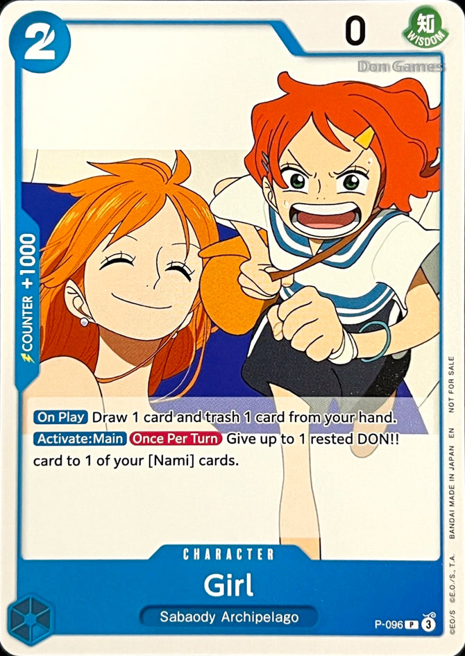 P-096 Girl Character Card Promo