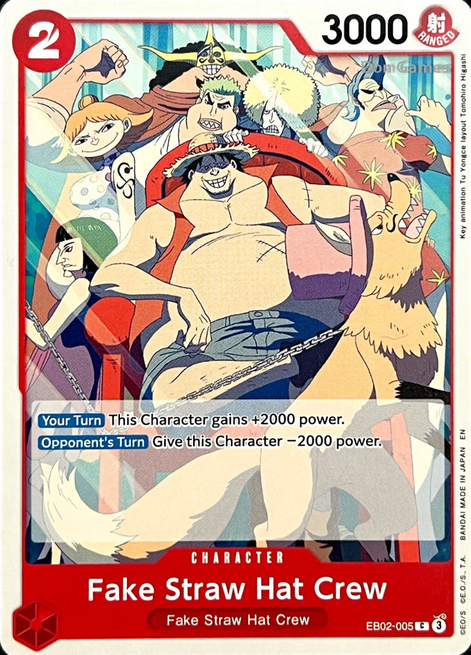 EB02-005 Fake Straw Hat Crew Character Card