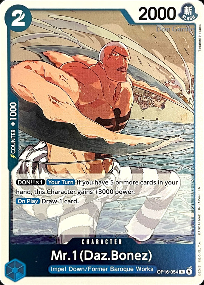 OP16-054 Mr. 1 (Daz. Bonez) Character Card