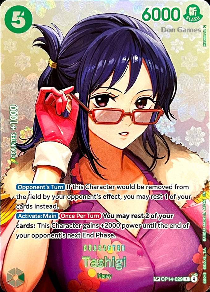 OP14-029 Tashigi Character Card Special Alternate Art