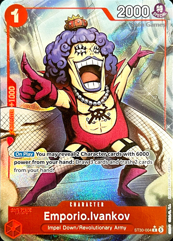 ST30-004 Emporio. Ivankov Character Card Extended Art
