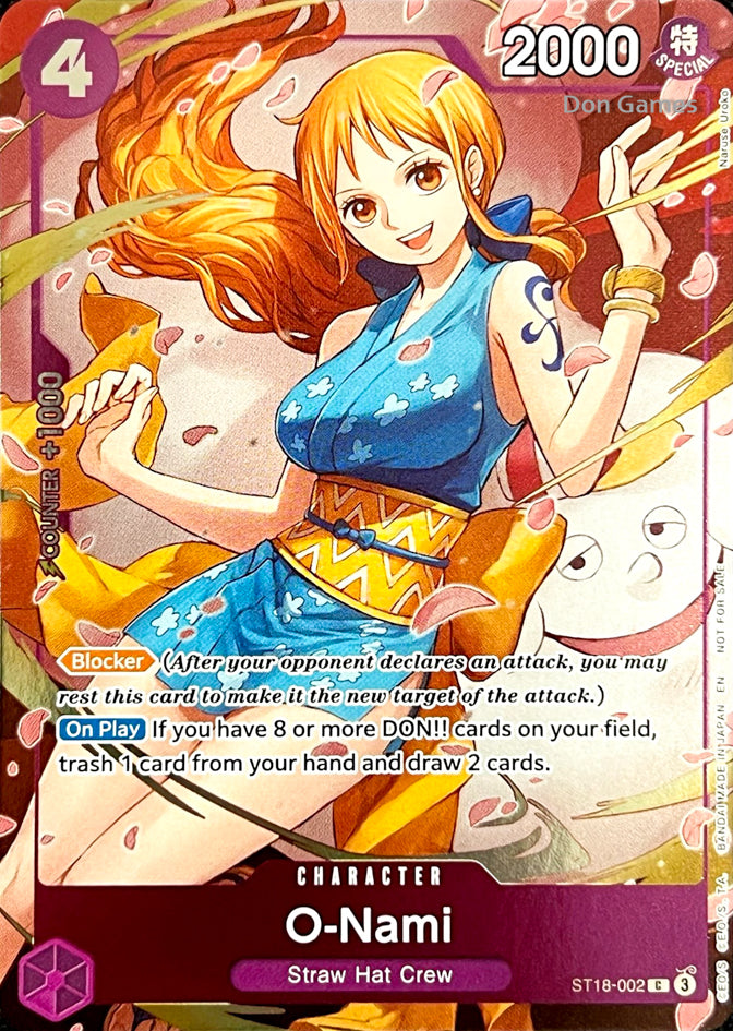 ST18-002 O-Nami Character Card Alternate Art Dash Pack