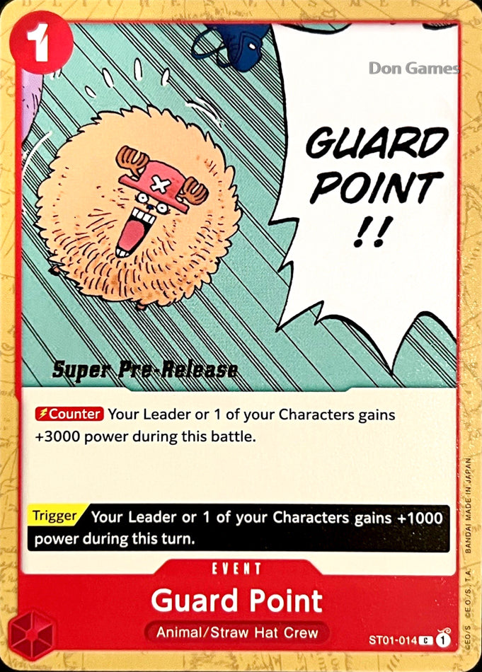 ST01-014 Guard Point Event Card SUPER PRE-RELEASE