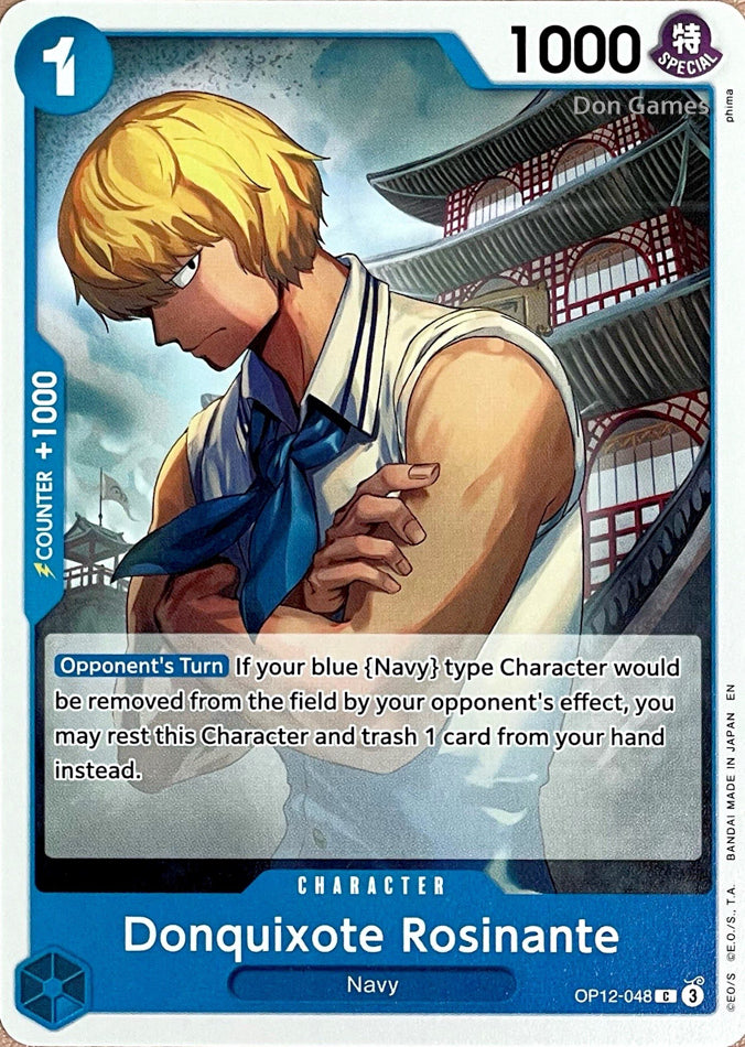 OP12-048 Donquixote Rosinante Character Card