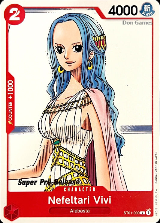 ST01-009 Nefertari Vivi Character Card SUPER PRE-RELEASE