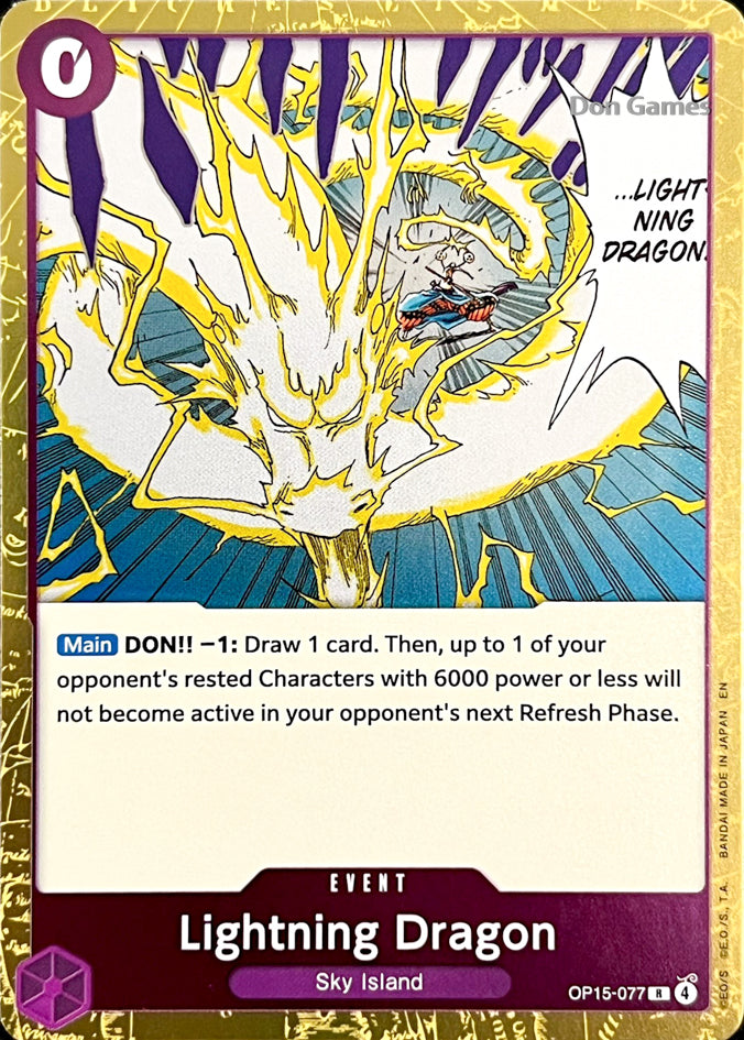 OP15-077 Lightning Dragon Event Card