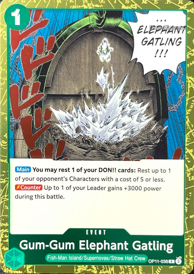 OP11-038 Gum-Gum Elephant Gatling Event Card