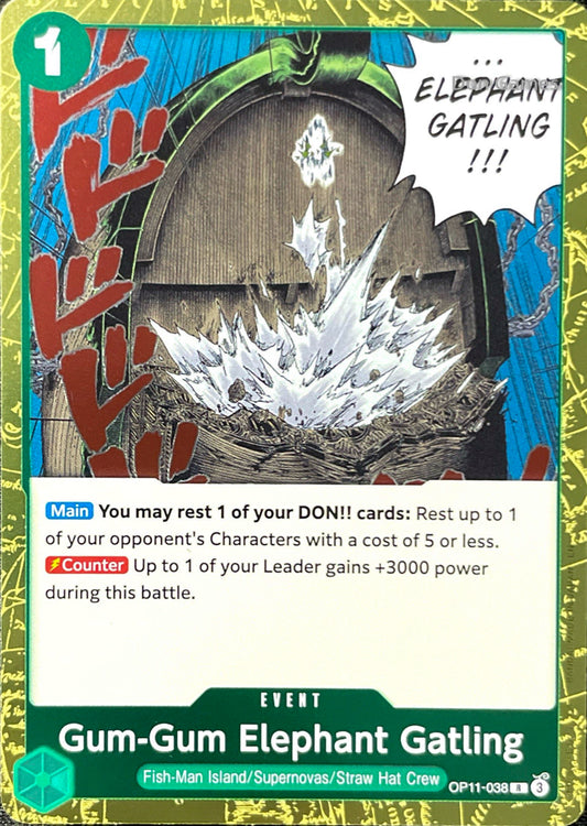 OP11-038 Gum-Gum Elephant Gatling Event Card