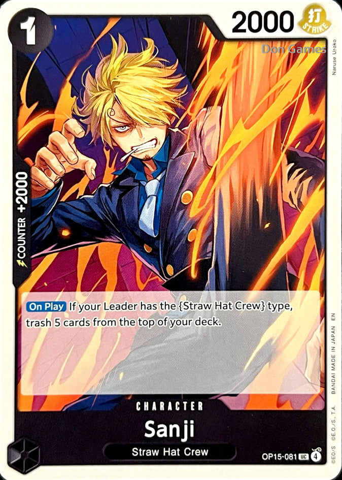 OP15-081 Sanji Character Card