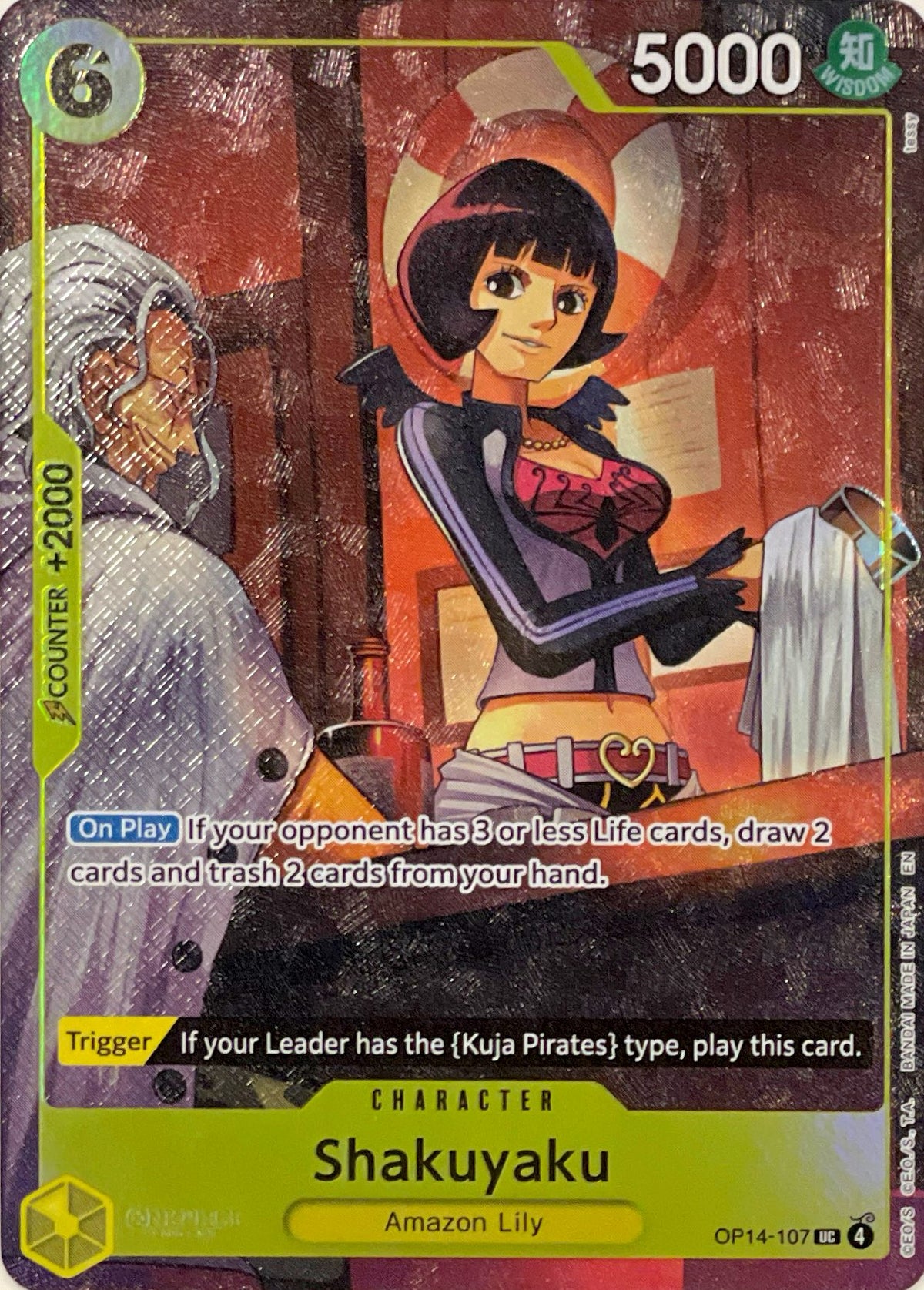OP14-107 Shakuyaku Character Card Alternate Art Illustration Box Vol. 7