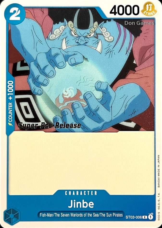 ST03-006 Jinbe Character Card SUPER PRE-RELEASE
