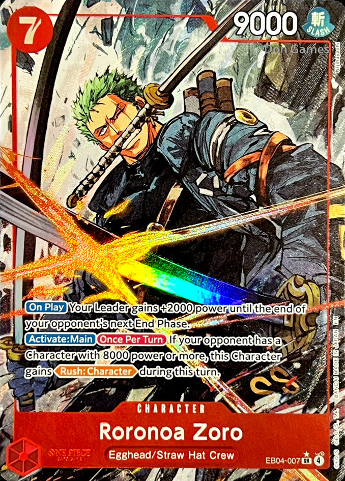 EB04-007 Roronoa Zoro Character Card Alternate Art