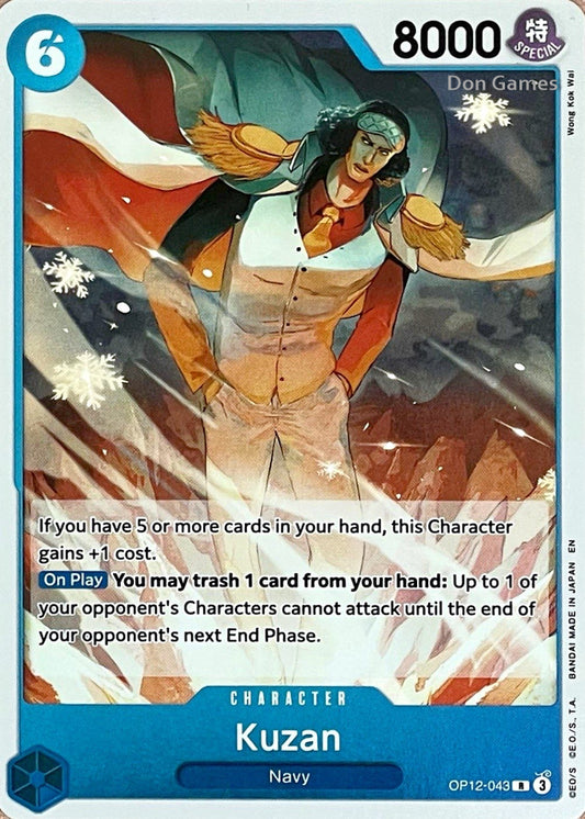 OP12-043 Kuzan Character Card