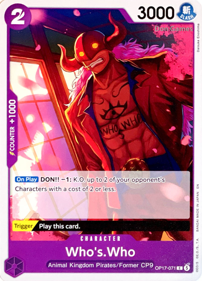 OP17-071 Who's. Who Character Card