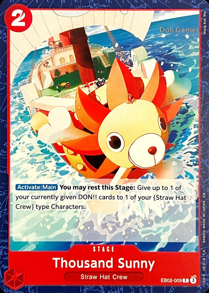 EB02-009 Thousand Sunny Stage Card