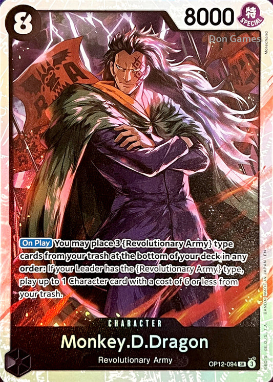 OP12-094 Monkey. D. Dragon Character Card
